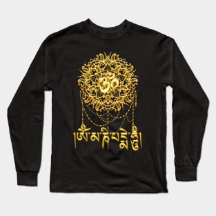 Om Mani Padme Hum - Golden Long Sleeve T-Shirt